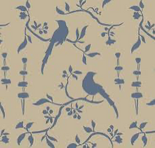 Load image into Gallery viewer, Annie Sloan Chinoiserie Birds Stencil A3