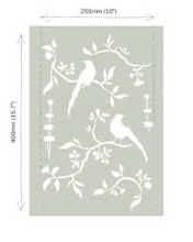 Load image into Gallery viewer, Annie Sloan Chinoiserie Birds Stencil A3