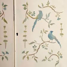 Load image into Gallery viewer, Annie Sloan Chinoiserie Birds Stencil A3