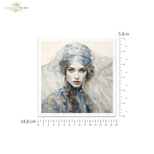 Mixed Media Mini Rice Paper Set-Portraits of Women