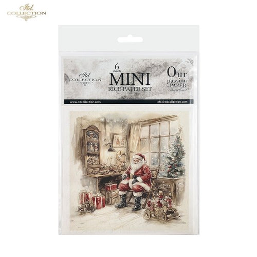 Mixed Media Mini Rice Paper Set-Victorian Christmas