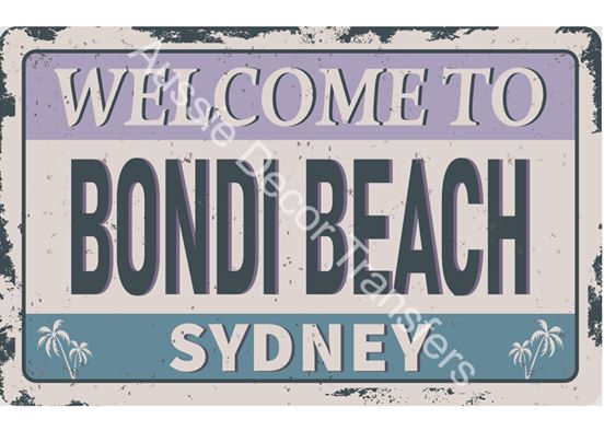 Welcome to Bondi Beach Decoupage Photographic Print