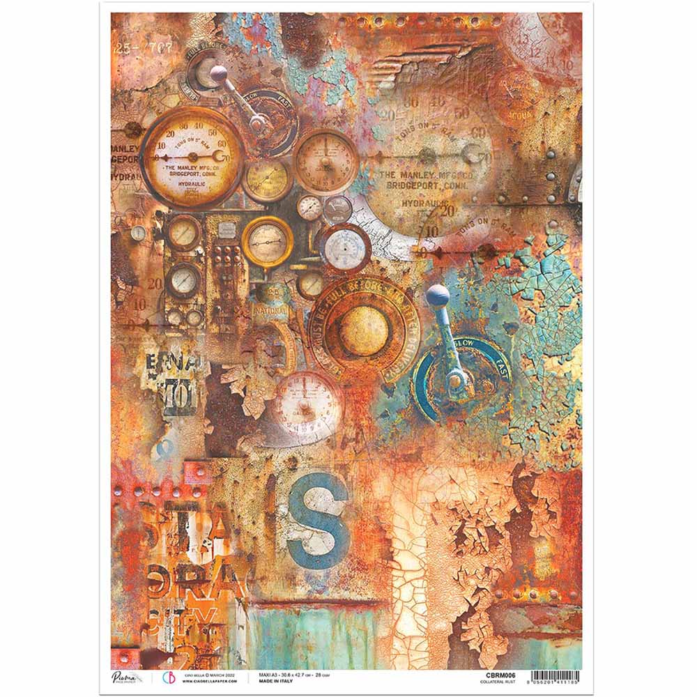 CB-Decoupage Paper-Collateral Rust