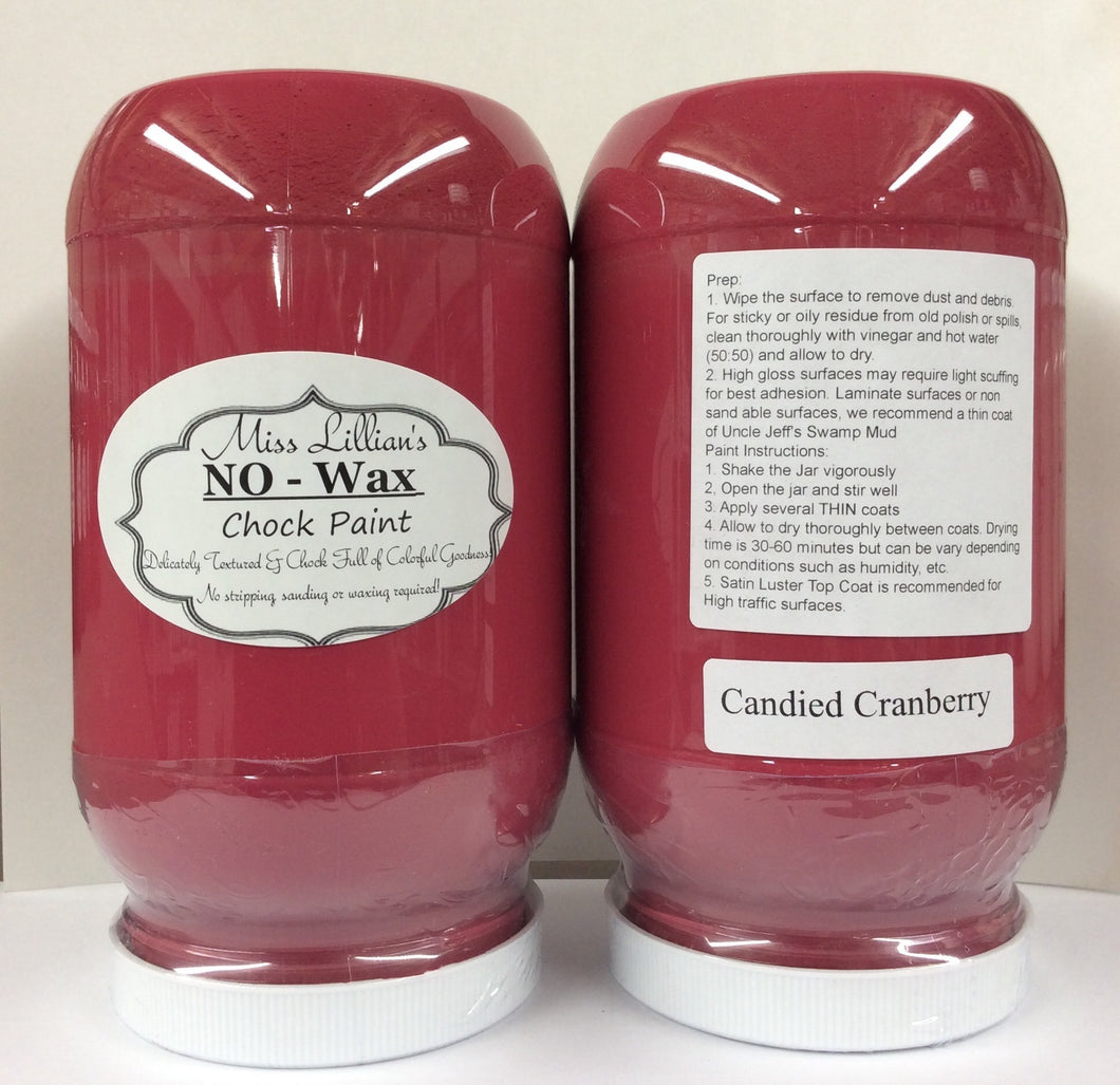 Candied Cranberry No Wax Chock Paint
