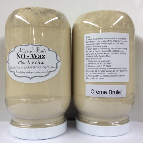 Creme Brulee No Wax Chock Paint 8oz