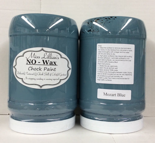 Mozart Blue No Wax Chock Paint 8oz