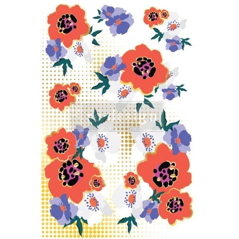 Ce Ce-Modernist Floral Transfer