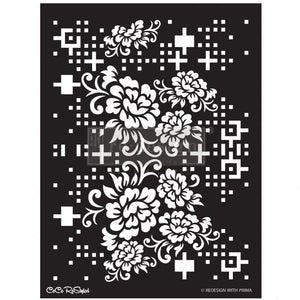 ReDesign Stencil-Ce Ce Restyled Floral Matrix