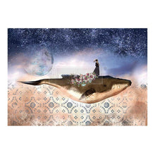 Load image into Gallery viewer, A1 Decoupage Fiber-Whale in Cosmos